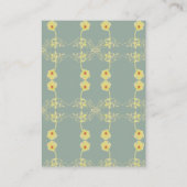 Carte D'accompagnement RSVP Daisy et boîtier gris (Dos)