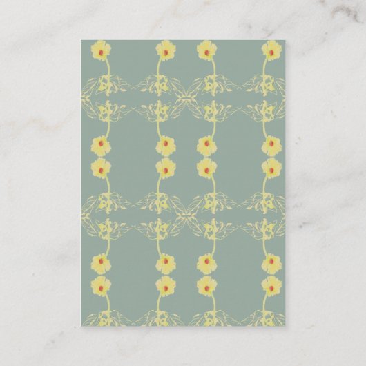 Carte D'accompagnement RSVP Daisy et boîtier gris (Dos)