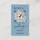 Carte D'accompagnement RSVP en ligne QR Code Lake Site Mariage À feuillag (Devant)