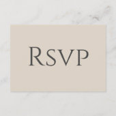 Carte D'accompagnement RSVP Fleur sauvage traditionnel simple (Dos)