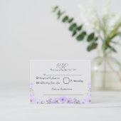 CARTE D'ACCOMPAGNEMENT RSVP FLORAL (Debout devant)