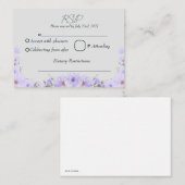 CARTE D'ACCOMPAGNEMENT RSVP FLORAL (Devant / Derrière)