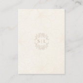 Carte D'accompagnement RSVP floral minimal | Mariage de code QR (Dos)