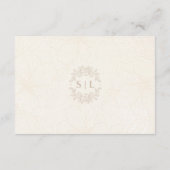 Carte D'accompagnement RSVP floral minimal | Mariage de code QR (Dos)