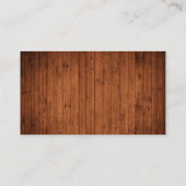 Carte D'accompagnement RSVP QR Mariage Bois Rustique (Dos)