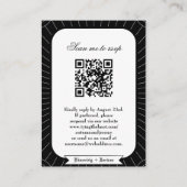 Carte D'accompagnement RSVP Skeletons gothiques Jusqu'à la mort Code QR M (Dos)