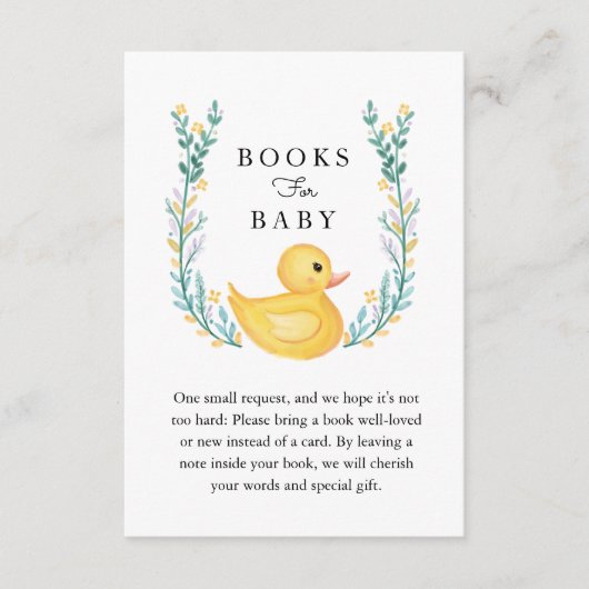 Carte D'accompagnement Rub-A-Dub-Dub Livres En Caoutchouc Jaune Pour Bébé (Devant)