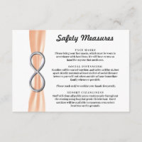 Ruban Orange Argent Mesures de Sécurité Infinies