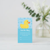 Carte D'accompagnement Rubber Ducky Devine Combien De Baby showers Jeu (Debout devant)
