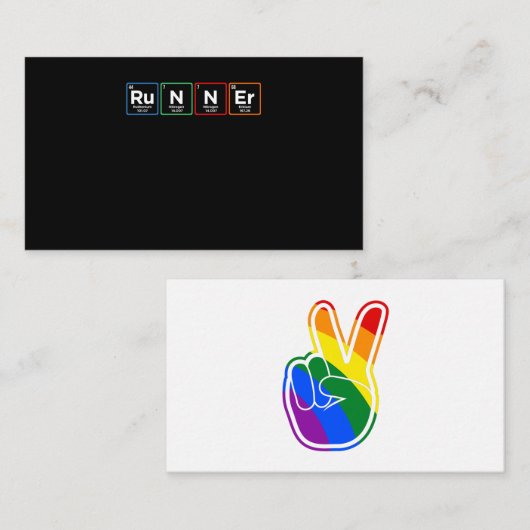 Carte D'accompagnement Runner Periodically Half Marathon Running Lover Gr (Devant / Derrière)