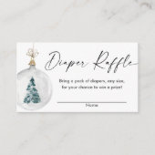 Carte D'accompagnement Rupture de baby shower de la couche de neige d'hiv (Devant)