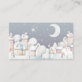 Carte D'accompagnement Rupture de baby shower de la maison de neige (Dos)