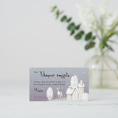 Carte D'accompagnement Rupture de baby shower de la maison de neige (Debout devant)