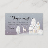 Carte D'accompagnement Rupture de baby shower de la maison de neige (Devant)