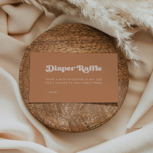 Carte D'accompagnement Rupture de Baby shower de sucre Brown élégant