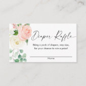 Carte D'accompagnement Rupture de baby shower vert rose printanier (Devant)
