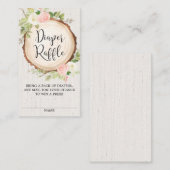 Carte D'accompagnement Rupture de couche à fleurs rose pâle rustique (Devant / Derrière)