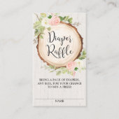 Carte D'accompagnement Rupture de couche à fleurs rose pâle rustique (Devant)