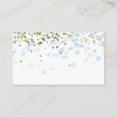 Carte D'accompagnement Rupture de couche - bleu, baby shower garçon confe (Dos)