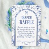 Carte D'accompagnement Rupture de couche classique bleu floral