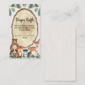 Carte D'accompagnement Rupture de couche neutre pour les animaux des bois (Devant / Derrière)