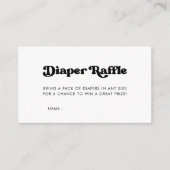 Carte D'accompagnement Rupture élégante de Baby shower rétro (Devant)