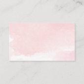 Carte D'accompagnement Rupture rose et blanc fleurie fille de la couche (Dos)