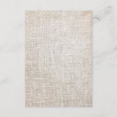 Carte D'accompagnement Russe Beige Acrylique Floral Mariage RSVP (Dos)