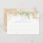 Carte D'accompagnement Russe Eucalyptus Garland Baby shower Balloon Enc (Devant / Derrière)