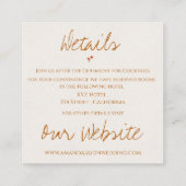 Carte D'accompagnement Russe Feuilles verts Red Berries Mariage de Noël (Dos)