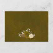 Carte D'accompagnement Russe Golden Boho Floral Mariage Wishing well (Dos)