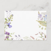 Carte D'accompagnement Russe Lavender Sage Fleur sauvage Détails blancs (Dos)