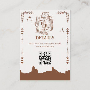 Carte D'accompagnement Russe Western Ranch Farm Grange Cowboy Merci