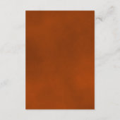 Carte D'accompagnement Rust Orange Rose Élégant détails de mariage QR Cod (Dos)