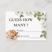 Carte D'accompagnement Rustic Baby brasse du café Devinez combien (Devant)