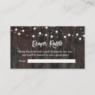 Carte D'accompagnement Rustic Baby est en train de brasser Baby shower Dé