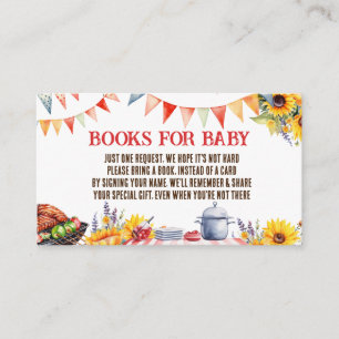 Carte D'accompagnement Rustic BABY-Q Barbecue Picnic Books for Baby