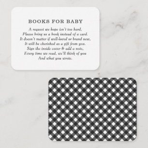 Carte D'accompagnement Rustic BBQ Baby showers Livres pour Baby Request