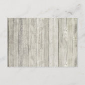 Carte D'accompagnement Rustic Beach Bois Chaîne Lumières Réception de mar (Dos)