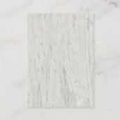 Carte D'accompagnement Rustic Beach Driftwood Sand Dollar Site Mariage (Dos)