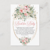 Carte D'accompagnement Rustic Blush Floral Eucalyptus Book Request (Devant)