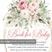 Carte D'accompagnement Rustic Blush Floral Eucalyptus Book Request