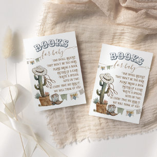 Carte D'accompagnement Rustic Boho Country Boy Livres de douche pour bébé