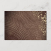 Carte D'accompagnement Rustic Boho Floral Détails du Mariage (Dos)