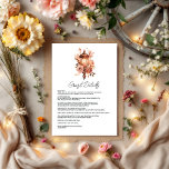 Carte D'accompagnement Rustic Boho Floral Western Mariage Détails sur l'i<br><div class="desc">Cette superbe carte de détails mariage allie élégance rustique et charme du sud-ouest. L'avant est ornée d'une lanterne vintage ornée de fleurs d'aquarelle, idéale pour les mariages boho, rustique ou de jardin. L'inverse présente une arcade en pierre d'inspiration désertique avec des cactus, apportant une touche unique et chaleureuse. Personnalisez le...</div>