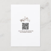 Carte D'accompagnement Rustic Boho Wildlfower Détails du Mariage (Dos)