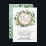 Carte D'accompagnement Rustic Botanical Greenery Feuille Détails du Maria<br><div class="desc">Cette carte de détails mariage classe présente une belle aquarelle luxuriante et botanique agrémentée de lettres modernes et élégantes. Utilisez les champs de texte pour personnaliser la carte avec votre propre libellé et détails. Si vous souhaitez modifier le style de police, la couleur ou le placement du texte, cliquez simplement...</div>