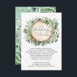 Carte D'accompagnement Rustic Botanical Greenery Feuille Détails du Maria<br><div class="desc">Cette carte de détails mariage classe présente une belle aquarelle luxuriante et botanique agrémentée de lettres modernes et élégantes. Utilisez les champs de texte pour personnaliser la carte avec votre propre libellé et détails. Si vous souhaitez modifier le style de police, la couleur ou le placement du texte, cliquez simplement...</div>