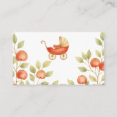 Carte D'accompagnement Rustic  Clothesline Apple Book For Baby Shower (Dos)