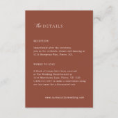 Carte D'accompagnement Rustic Copper Editorial Modern Wedding (Devant)